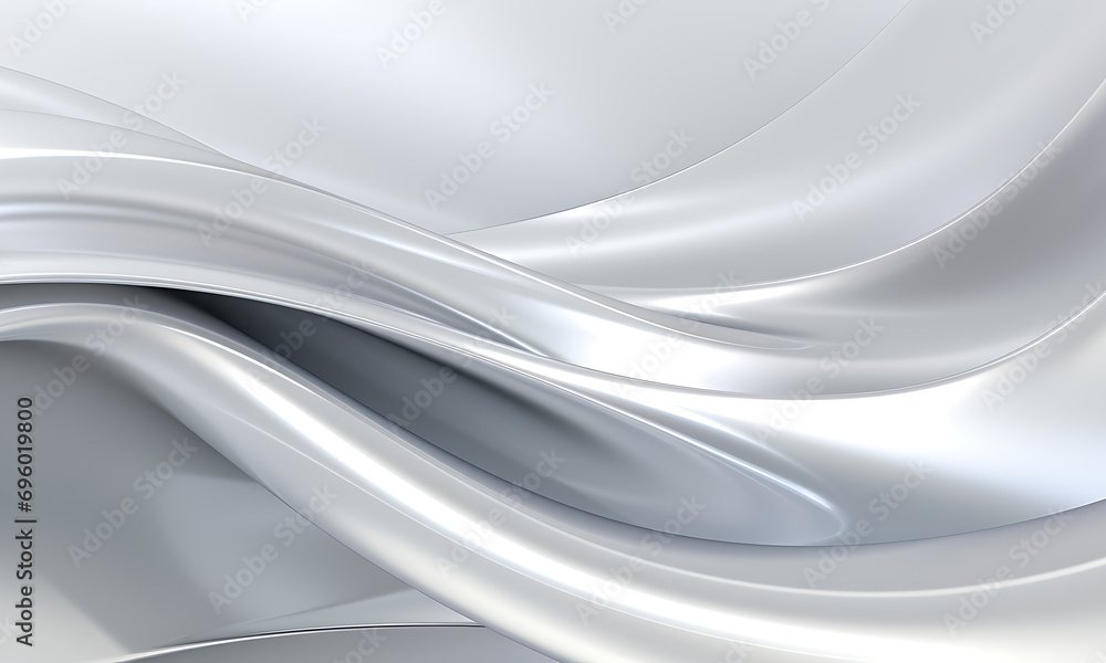 Poster silvery white background with light in abstract style. abstract background. mirror texture. luxury s