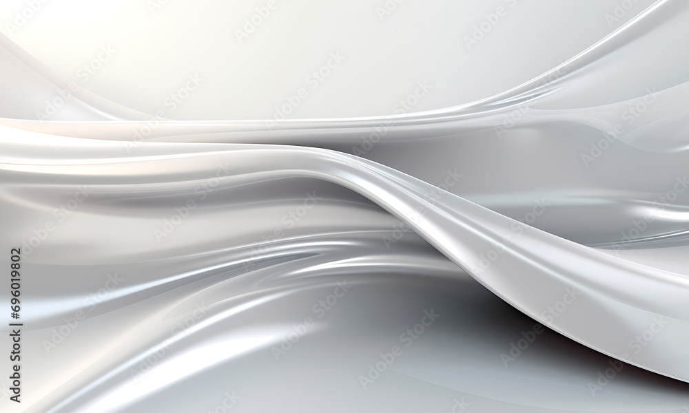 Poster silvery white background with light in abstract style. abstract background. mirror texture. luxury s