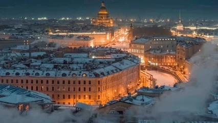 Poster St. Petersburg, view of the palace square © niko