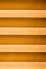 Yellow stripped curtain as background 