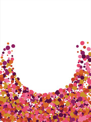 Colorful geometric abstract background. Overlapping colorful circles. Modern elegance, bright fashion background. For card, banner, poster, flyer, and web. Vector illustration