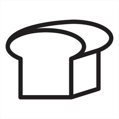 bread icon vector logo template