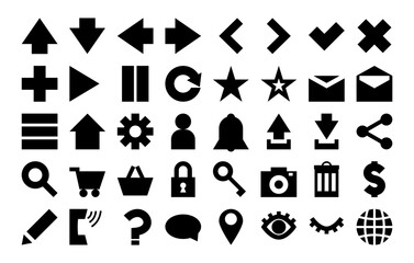Set of icons for web.