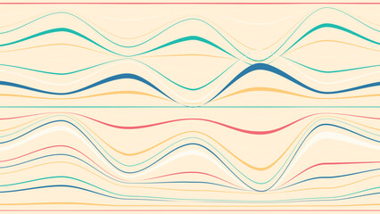 Abstract Wavy distort chaotic line background.