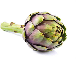Obraz premium Artischocke isoliert auf weißem Hintergrund, Freisteller 