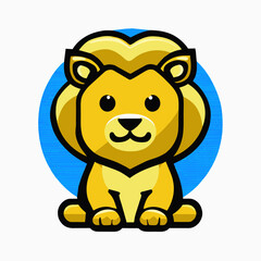 cartoon lion cub