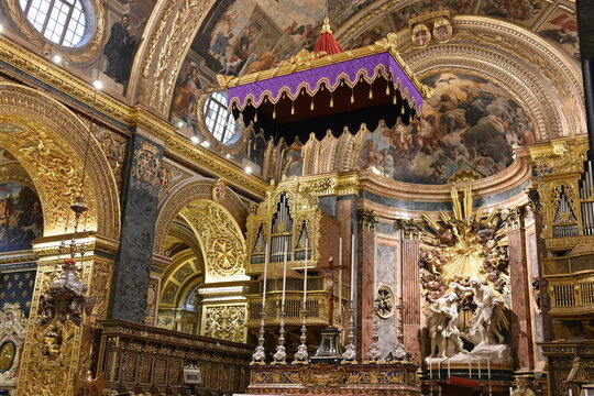 Saint John's Co-Cathedral, Catholic Church, Triq San Gwann, Il-Belt Valletta, Malta, UNESCO World Heritage Site,