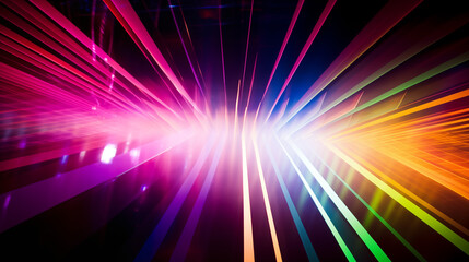 Abstract disco strobe lights background. 
