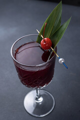 Great alcoholic cocktail, close up  