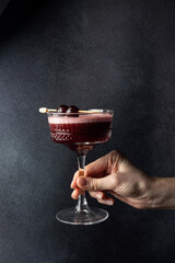 Great alcoholic cocktail, close up  