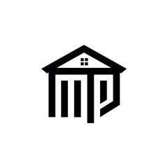 MP home Logo Design Template Design vector