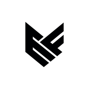 Initial Letter MF Logo Design Template Design vector