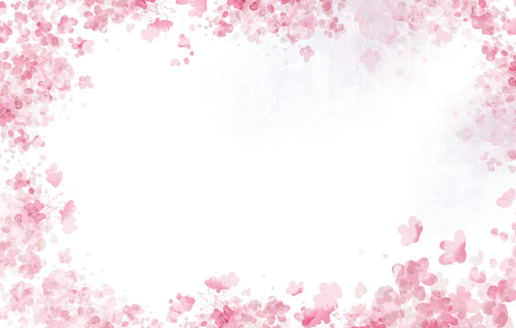 Red Valentine's Day abstract painted background. PNG transparent illustration