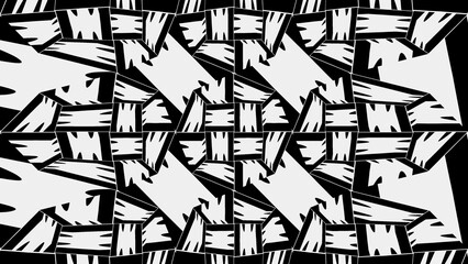 Monochrome patterns. Wallpaper 4k.Design element for textile, decoration, cover, wallpaper, web background, wrapping paper, clothing, fabric, packaging, busines cards, invitations.Black texture.