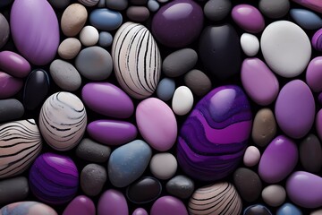 Obraz na płótnie Canvas Colorful sea stones background, colored beach stones background, small stones wallpaper, colorful pebble background