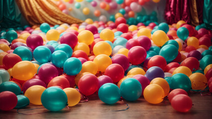 Fototapeta na wymiar close up of colorful ballons