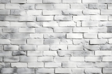 white brick wall background, wide panorama of masonry 