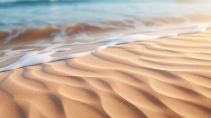 Fototapeta na wymiar intricate closeup of a sandy pattern, showcasing the beauty of beach textures.