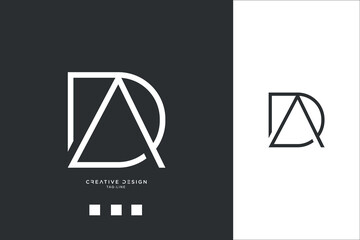 DA or AD Alphabet Letters Logo Monogram
 - obrazy, fototapety, plakaty