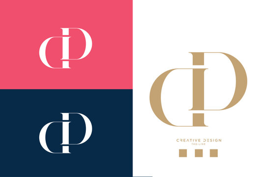 DD or D Alphabet Letters Logo Monogram