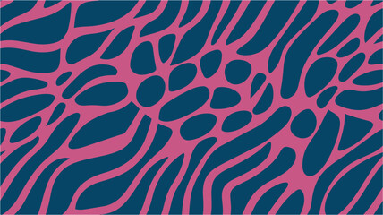 Retro striped pattern. Vector illustration. Minimalist background with cute wavy lines pattern. Digital image with a psychedelic stripes. Seamless.