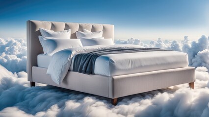 A bed in the clouds