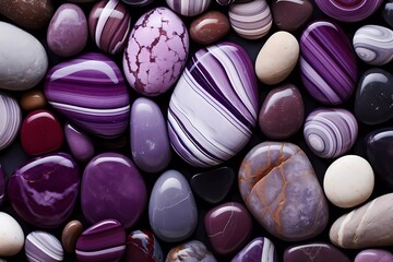 Obraz na płótnie Canvas Colorful sea stones background, colored beach stones background, small stones wallpaper, colorful pebble background
