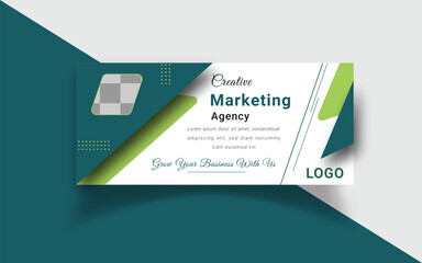 Professional business facebook cover page timeline web ad banner template 
