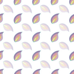 seamless repeat pattern with cute pastel floral motifs on white background perfect for fabric, scrap booking, wallpaper, gift wrap projects