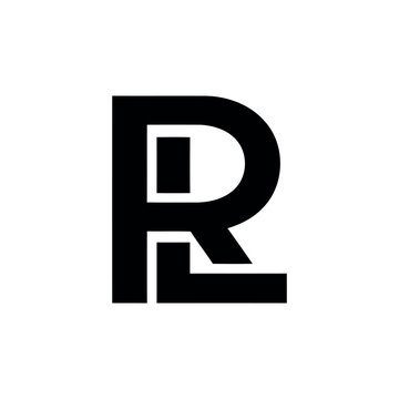 RL logo design template vector