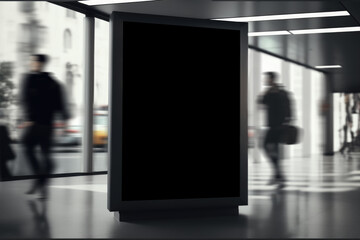 Indoor Billboard Mockup Background