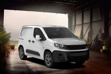 Indoor Commercial Car PSD Mockup