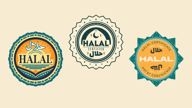 Halal Products Label Stamp Set