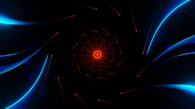 Hypnotic strobe lights create a mesmerizing neon VJ Loop.