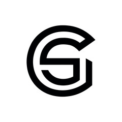 GS logo icon vector