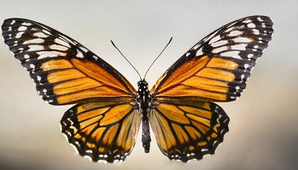 butterfly on white background generative ai