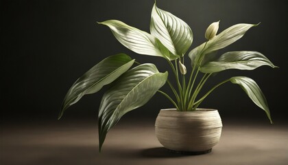 deciduous plant spathiphyllum ai generative