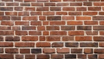 old red brick wall background panoramic wide texture