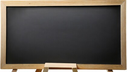 blank blackboard on white