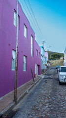Colorful architecture of the Malay Quarter of Cape Town, South Africa