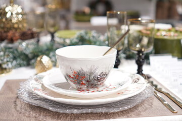 christmas table setting