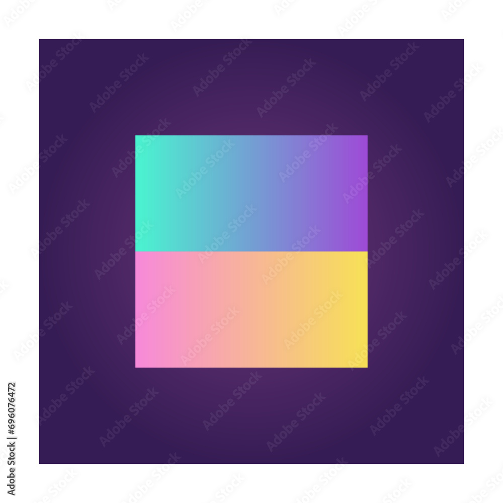 Fototapete square futuristic gradient texture colored graphic symbol element nostalgic retro 90's thenme icon