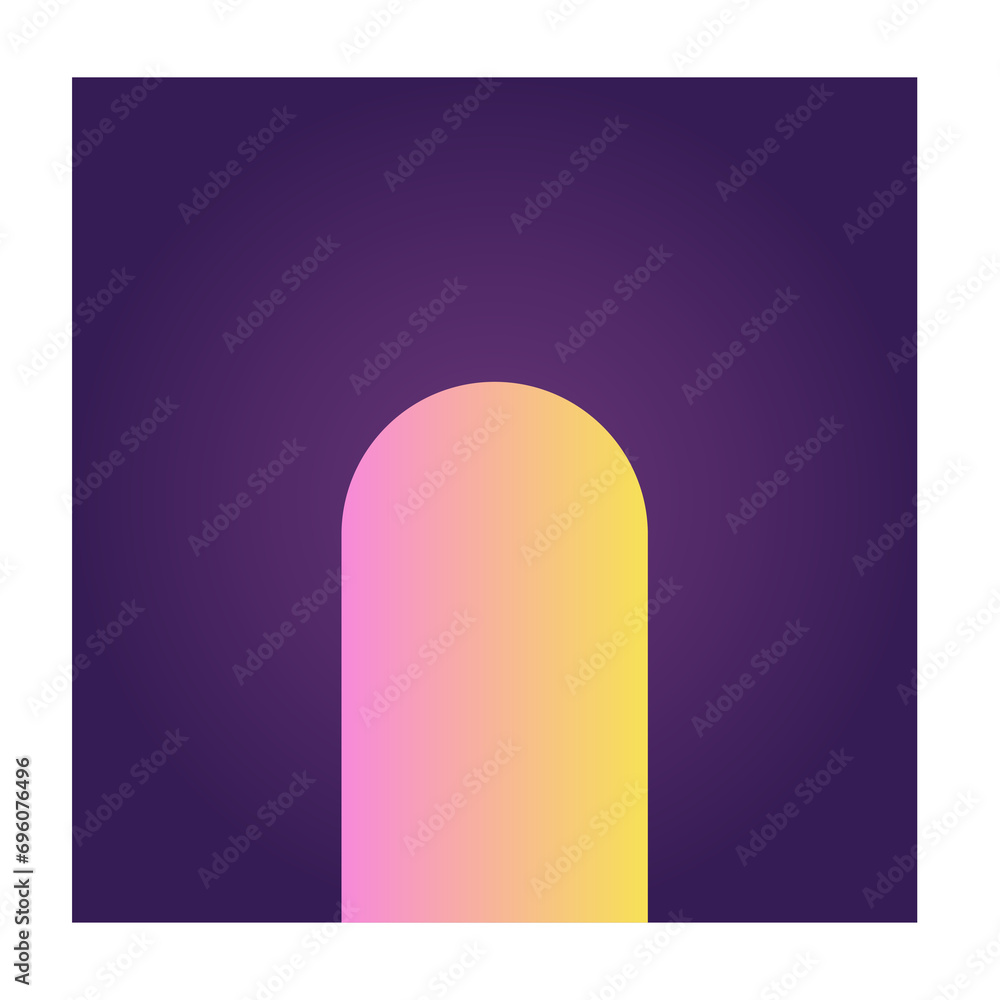 Fototapete square futuristic gradient texture colored graphic symbol element nostalgic retro 90's thenme icon