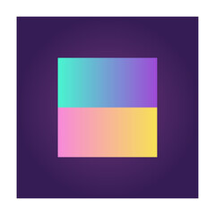 Square Futuristic Gradient Texture Colored Graphic Symbol Element Nostalgic Retro 90's Thenme Icon