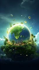 Obraz na płótnie Canvas World environment day background