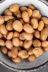 Bean borlotti legume eating cooking meal food snack on the table copy space food background rustic top view  vegetarian vegan food