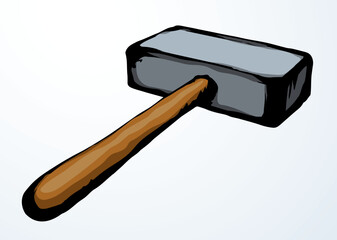 Big old hummer. Vector drawing