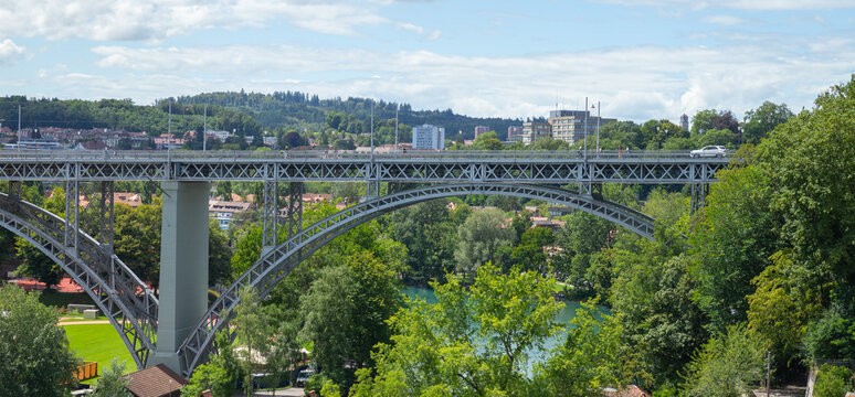 Kirchenfeldbr&uuml;cke bridge in Bern, Switzerland