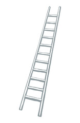 Vector drawing of high ladder