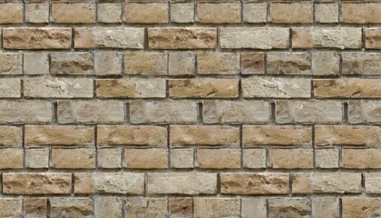 brick wall seamless texture beige stone pattern background